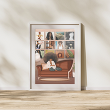 Load image into Gallery viewer, A VIBE PRINT | BLACK ART WALL DECOR