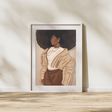 Load image into Gallery viewer, CHILLIN' PRINT | BLACK ART WALL DECOR