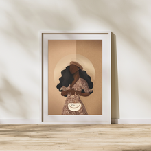 Load image into Gallery viewer, COVER GIRL PRINT | BLACK ART WALL DECOR