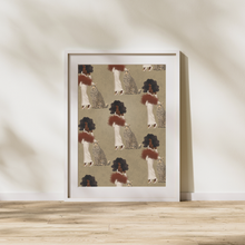 Load image into Gallery viewer, DOUBLE TAKE PRINT (SOFT GREEN) | BLACK ART WALL DECOR