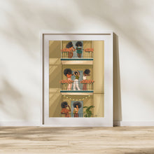 Load image into Gallery viewer, GIRLFRIENDS PRINT | BLACK ART WALL DECOR