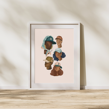 Load image into Gallery viewer, BOLD BUNCH PRINT | BLACK ART WALL DECOR