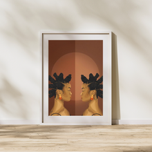 Load image into Gallery viewer, REFLECTIVE PRINT | BLACK ART WALL DECOR