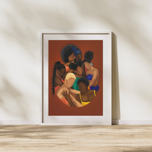Load image into Gallery viewer, SISTERHOOD PRINT | BLACK ART WALL DECOR