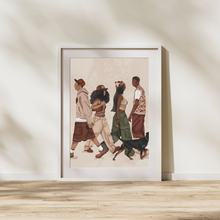 Load image into Gallery viewer, THE MEETUP PRINT | BLACK ART WALL DECOR