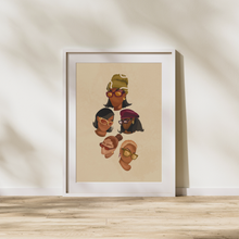 Load image into Gallery viewer, SHE IS THE MOMENT PRINT | BLACK ART WALL DECOR