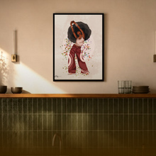 Load image into Gallery viewer, CYCLES IN COLOR PRINT | BLACK ART WALL DECOR