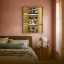 Load image into Gallery viewer, GIRLFRIENDS PRINT | BLACK ART WALL DECOR