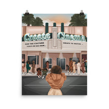 Load image into Gallery viewer, CREATE CINEMA PRINT | BLACK ART WALL DECOR