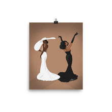Load image into Gallery viewer, GLAMOUR GIRL (BROWN) PRINT | BLACK ART WALL DECOR