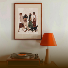 Load image into Gallery viewer, THE MEETUP PRINT | BLACK ART WALL DECOR