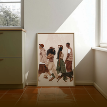 Load image into Gallery viewer, THE MEETUP PRINT | BLACK ART WALL DECOR