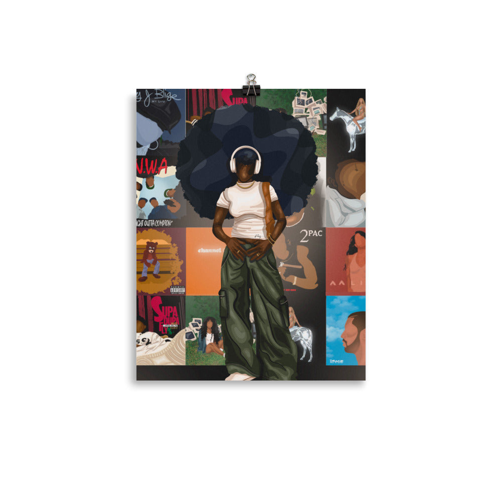 PLAYLIST PRINT | BLACK ART WALL DECOR