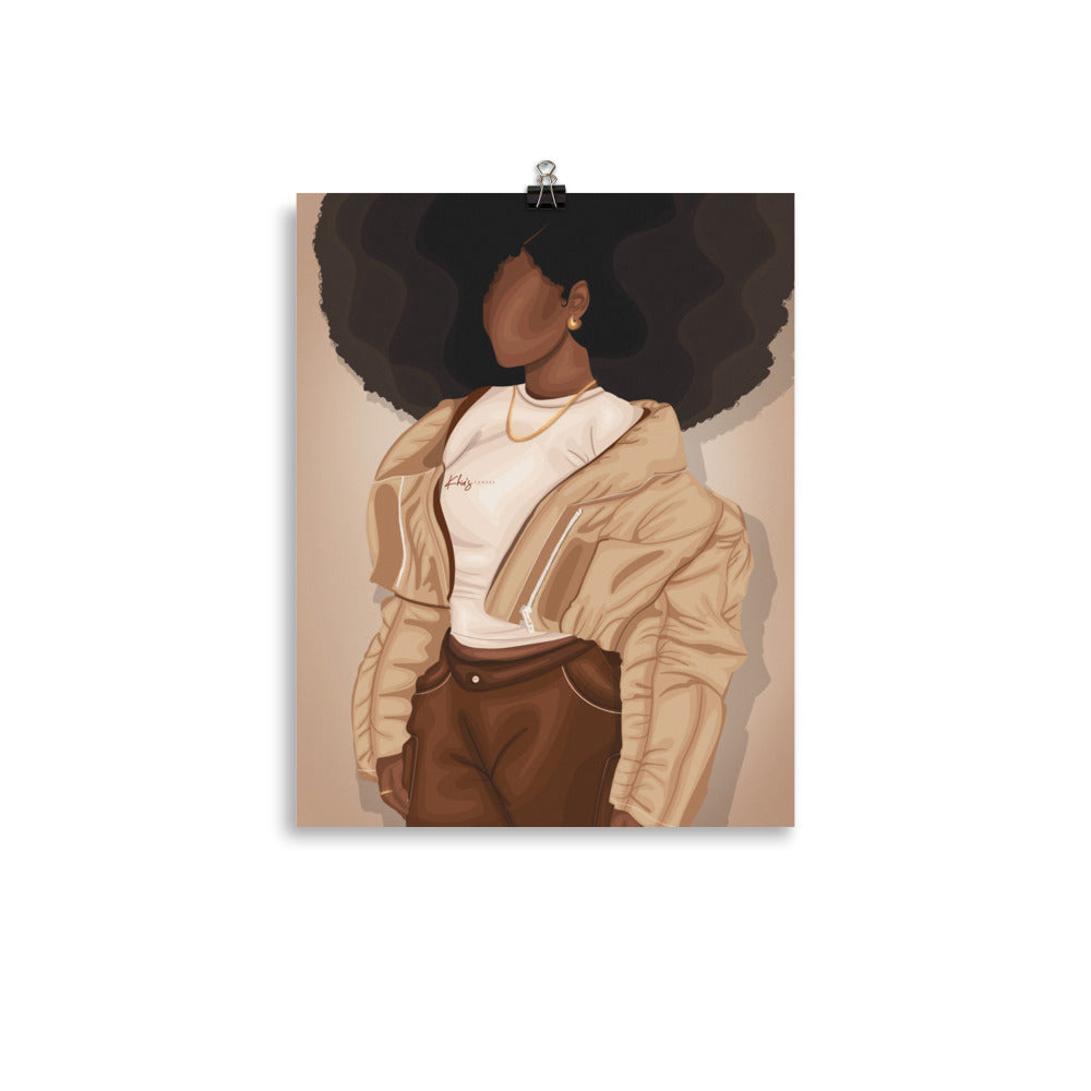 CHILLIN' PRINT | BLACK ART WALL DECOR