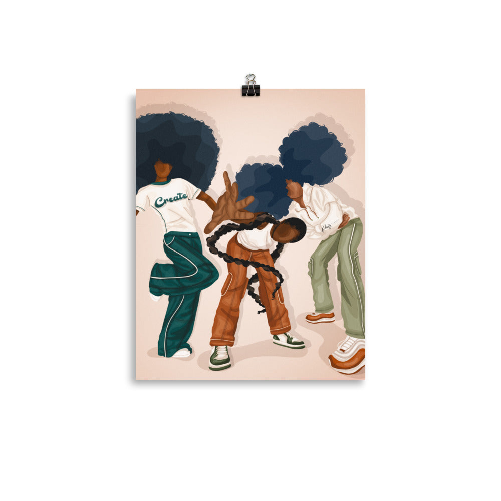BE BOLD PRINT | BLACK ART WALL DECOR