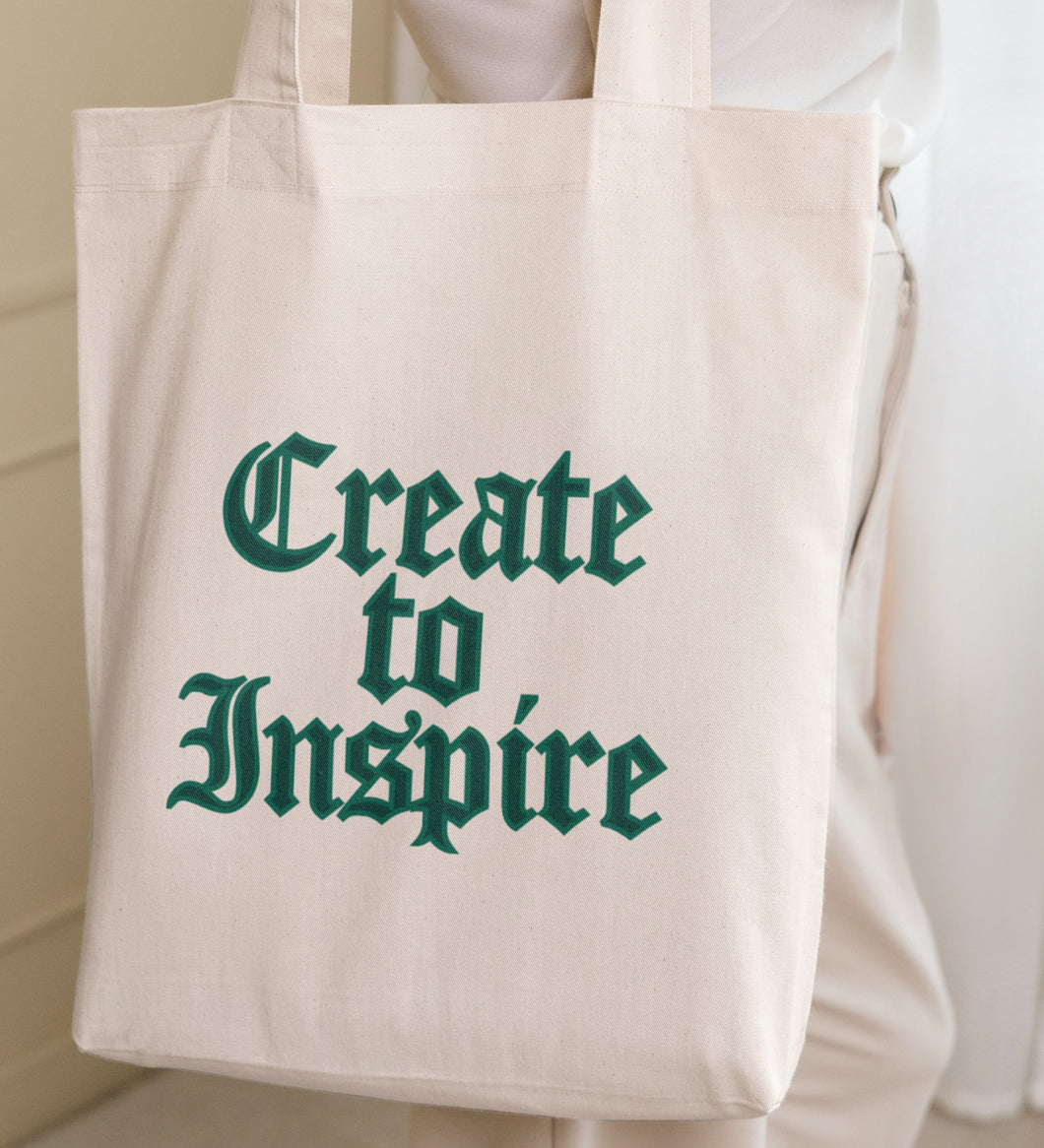 CREATE TO INSPIRE TOTE BAG