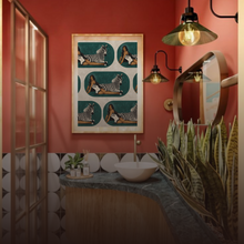 Load image into Gallery viewer, CONTOURED PRINT | BLACK ART WALL DECOR
