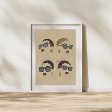 Load image into Gallery viewer, EYES ON ME PRINT | BLACK ART WALL DECOR
