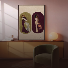 Load image into Gallery viewer, TOO FAB PRINT| BLACK ART WALL DECOR
