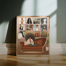 Load image into Gallery viewer, A VIBE PRINT | BLACK ART WALL DECOR
