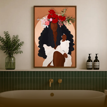Load image into Gallery viewer, BLOOMING PRINT | BLACK ART WALL DECOR
