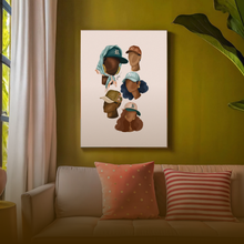 Load image into Gallery viewer, BOLD BUNCH PRINT | BLACK ART WALL DECOR
