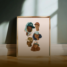 Load image into Gallery viewer, BOLD BUNCH PRINT | BLACK ART WALL DECOR
