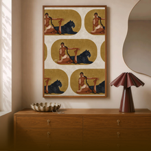 Load image into Gallery viewer, COMMANDING PRINT | BLACK ART WALL DECOR
