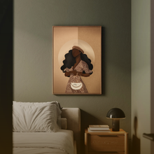 Load image into Gallery viewer, COVER GIRL PRINT | BLACK ART WALL DECOR
