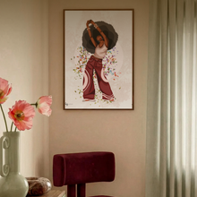 Load image into Gallery viewer, CYCLES IN COLOR PRINT | BLACK ART WALL DECOR
