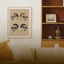 Load image into Gallery viewer, EYES ON ME PRINT | BLACK ART WALL DECOR
