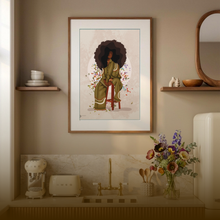 Load image into Gallery viewer, HARVEST OF HER SEASON PRINT | BLACK ART WALL DECOR
