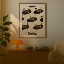 Load image into Gallery viewer, LET'S DANCE PRINT | BLACK ART WALL DECOR
