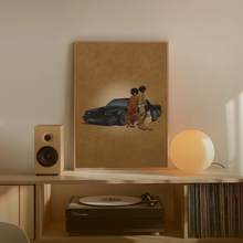 Load image into Gallery viewer, LET'S RIDE PRINT | BLACK ART WALL DECOR
