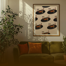 Load image into Gallery viewer, LET'S DANCE PRINT | BLACK ART WALL DECOR
