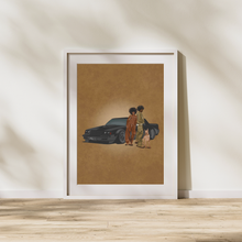 Load image into Gallery viewer, LET'S RIDE PRINT | BLACK ART WALL DECOR
