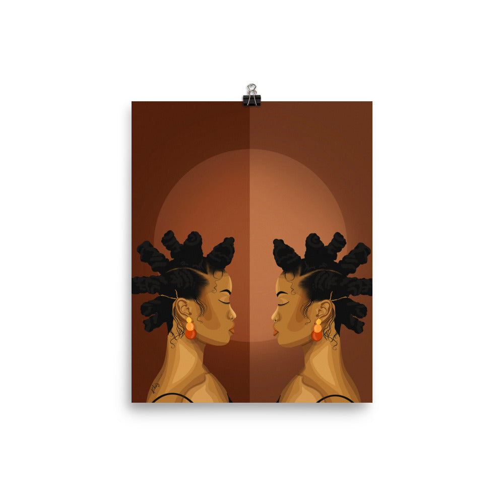 REFLECTIVE PRINT | BLACK ART WALL DECOR