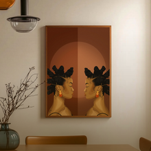 Load image into Gallery viewer, REFLECTIVE PRINT | BLACK ART WALL DECOR

