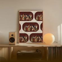 Load image into Gallery viewer, RHYTHMIC PRINT | BLACK ART WALL DECOR
