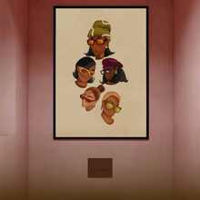 Load image into Gallery viewer, SHE IS THE MOMENT PRINT | BLACK ART WALL DECOR
