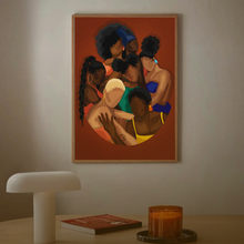 Load image into Gallery viewer, SISTERHOOD PRINT | BLACK ART WALL DECOR
