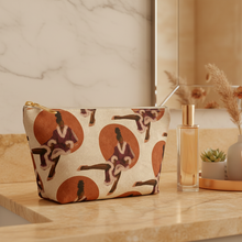 Load image into Gallery viewer, Sitting Pretty Beauty Bag Warm Bathroom
