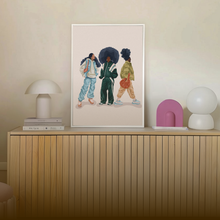 Load image into Gallery viewer, THE CLIQUE PRINT | BLACK ART WALL DECOR
