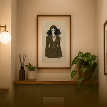 Load image into Gallery viewer, THE MUSE PRINT | BLACK ART WALL DECOR
