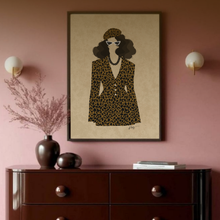 Load image into Gallery viewer, THE MUSE PRINT | BLACK ART WALL DECOR
