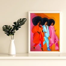 Load image into Gallery viewer, TRIPLE THREAT FRAMED PRINT
