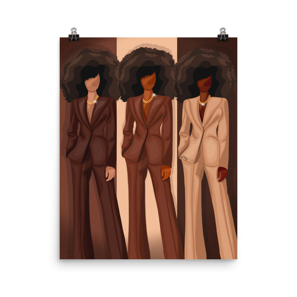 BOSS STATUS PRINT | BLACK ART WALL DECOR