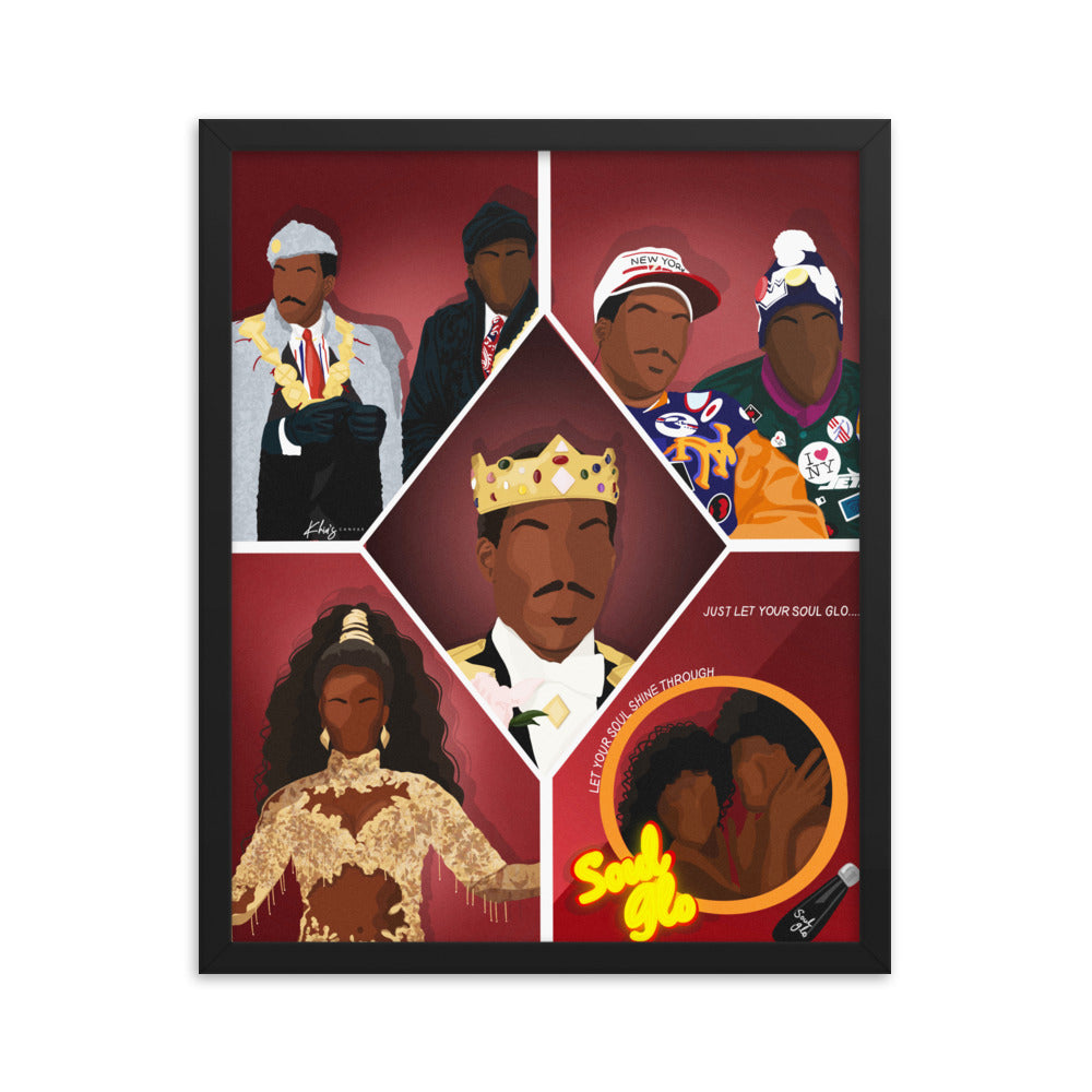 COMING TO AMERICA FRAMED PRINT