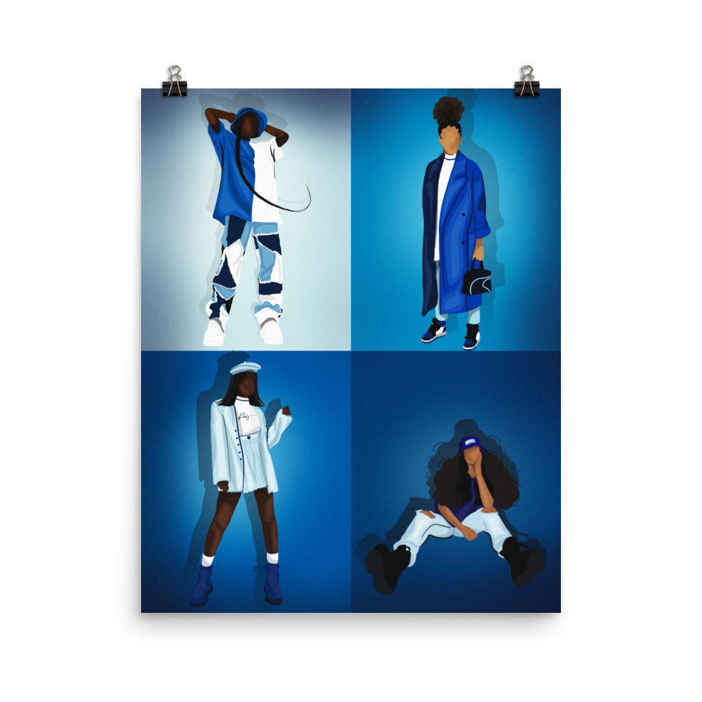 BLUE COLLECTION PRINT