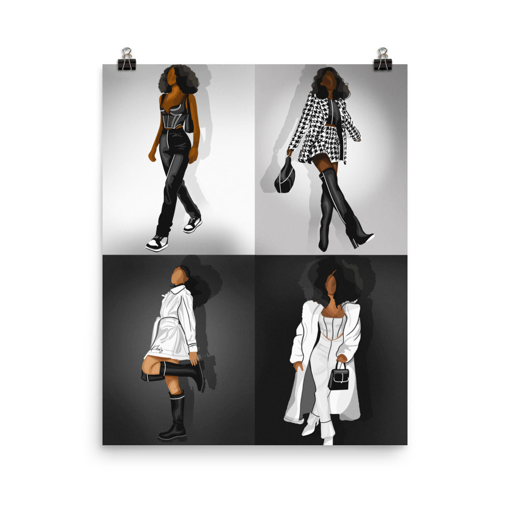 BLACK AND WHITE COLLECTION PRINT